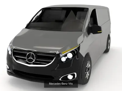 Mercedes Benz cars asset 3D Model Pack