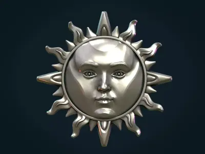 Sun Pendant II 3D print model