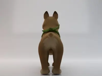 3D Dog  Low-poly 3D model