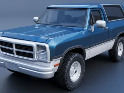 Dodge Ramcharger 1991 3D print model