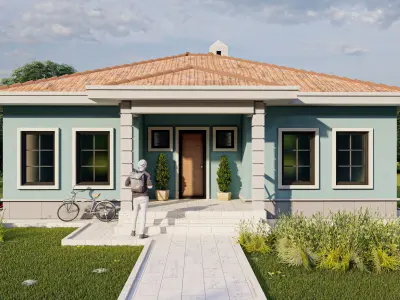 tip3 House Plans Architectural Drawings Modern House Plans 3D model