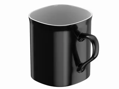 Coffee Mug Black 3D model