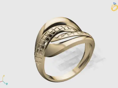 Women Plain Ring STL Models Womens Ring 3dmodels 3D print model 3D print model 45