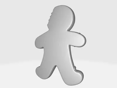 Gingerbread Man Anatomy Creepy and Perfect for Holiday Decor 3D print model