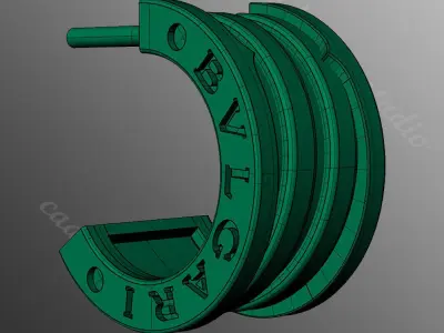 Earrings od70 3D print model