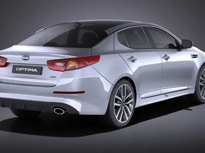 Kia Optima Sport Package 2015 VRAY 3D model
