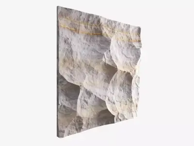 410-RockPanel sandstone wall art 3D model