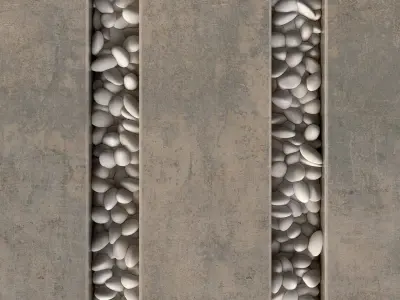 Road board pebble n5 3D model