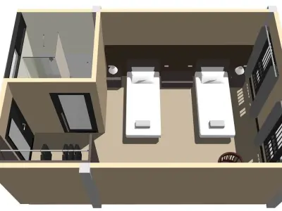 Apartment interior 3D model