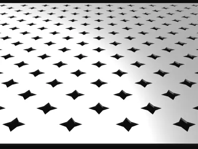 Perforated panel with 12 percent opening 25O08 3D model