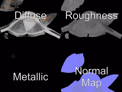 Mesh Back Cap model pack Texture