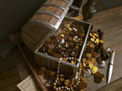 Tresor du pirate 3D model