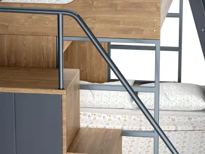 Bunk Bed 3D model