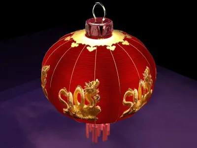 Chinese red lantern   3D model order