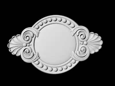 Central decor ornament for furniture 3D model 491