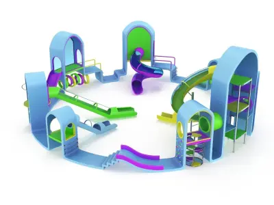 Playground Low-poly 3D model purchase