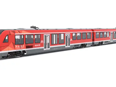 DB Regio Alstom Coradia LINT 54 Train 3D model
