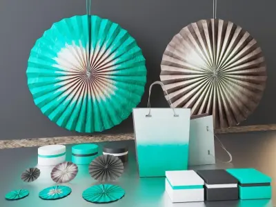 Paper decorations 3D model