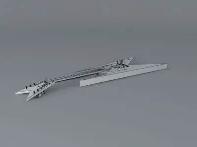 Concept version 1959 flying V guitar Free 3D model