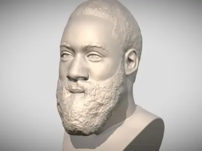 James Harden bust 3D print model