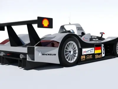 Audi R8R 1999 - Le Mans Gamemodel Low-poly 3D model