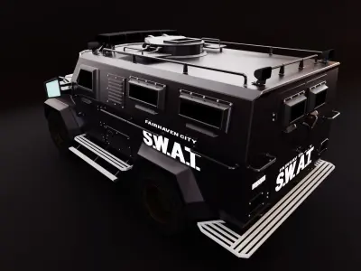 Lenco bearcat lowpoly 3D model Low-poly 3D model