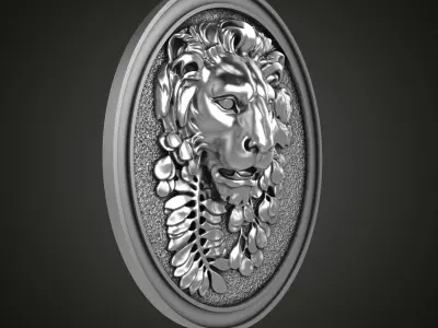 Lion pendant 3D print model