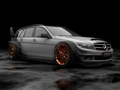 MercedesBenz wide bodykit Concept 3D model