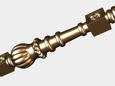 Carved decor for cnc 77 3D model