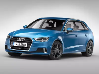 Audi A3 Sportback 2017 3D model