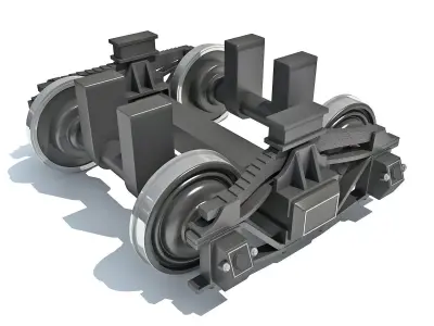 Train Wheels 3D model