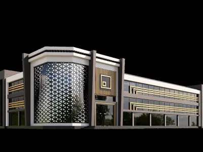 10 Contemporary Building 3D model