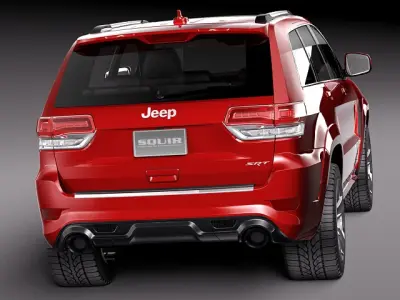 Jeep Grand Cherokee- SRT 2014 3D model