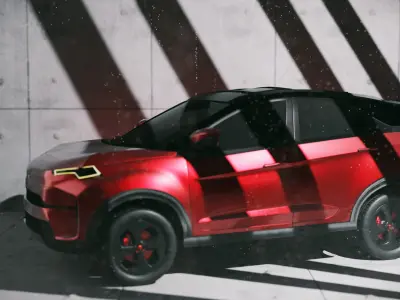 Tata Nexon 2024 EV 3D model