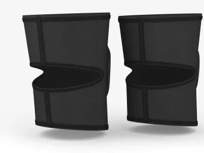 Fabric knee pad 3D model