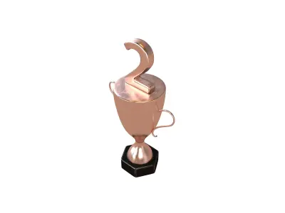 Trophy v5 003 Low-poly 3D model