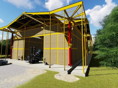 Industrial Building  3D model