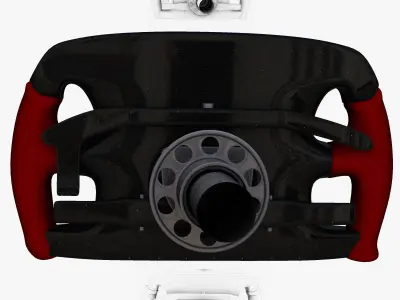 STR11 Steering Wheel Low-poly 3D model