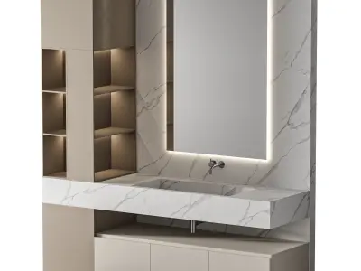 Luxury Bathroom 154 3D model
