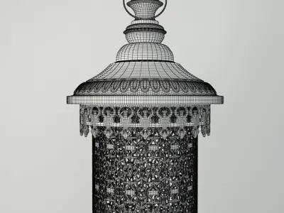 Cylinder Lanterns 3D model