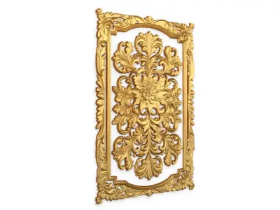 classical door decor 04 3D model