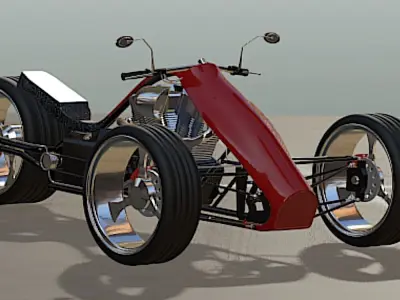 F3 Adrenaline Trike- High Poly 3D model