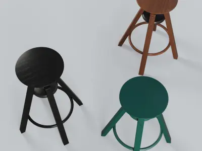Bar stool Dalfred 3D model