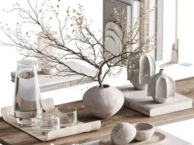 Decorative set 30 3D model buy