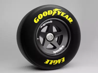 90s Speedline Formula 1 Wheel 3D model