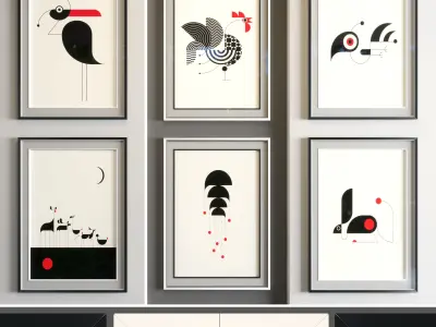 pak Art Frame 01 3D Model Collection