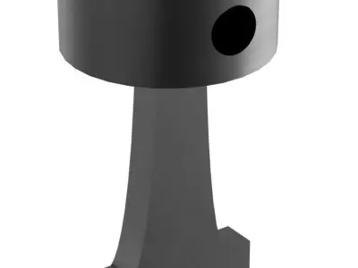 PISTON with hole in middle 3D model