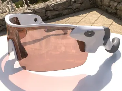 Sport Sunglasses Low-poly 3D model
