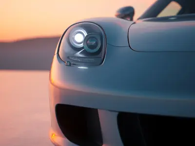 Sunset outdoor studio scene 3D model