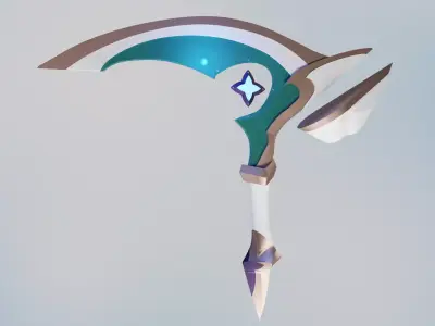 League of Legends - Star Guardian Akali - Weapons and gems 3D print model